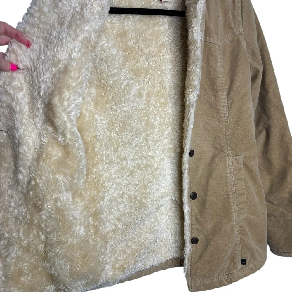 Y2K 90s 2000s Abercrombie & Fitch Jacket XS Penny Lane Faux Fur Lined Corduroy - Picture 3 of 14